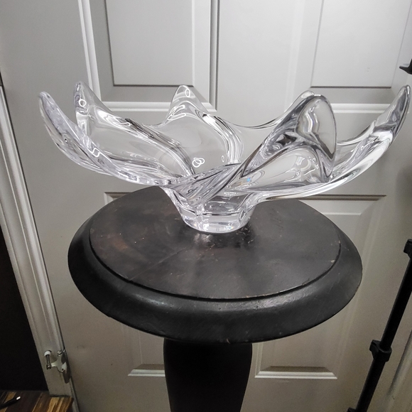 Cofrac Art Verrier France Crystal Glass Splash Bowl Mid-century Modern 1… - Picture 4 of 8